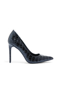 CARLINE CROC PRINT PUMP - WHITE/BLACK