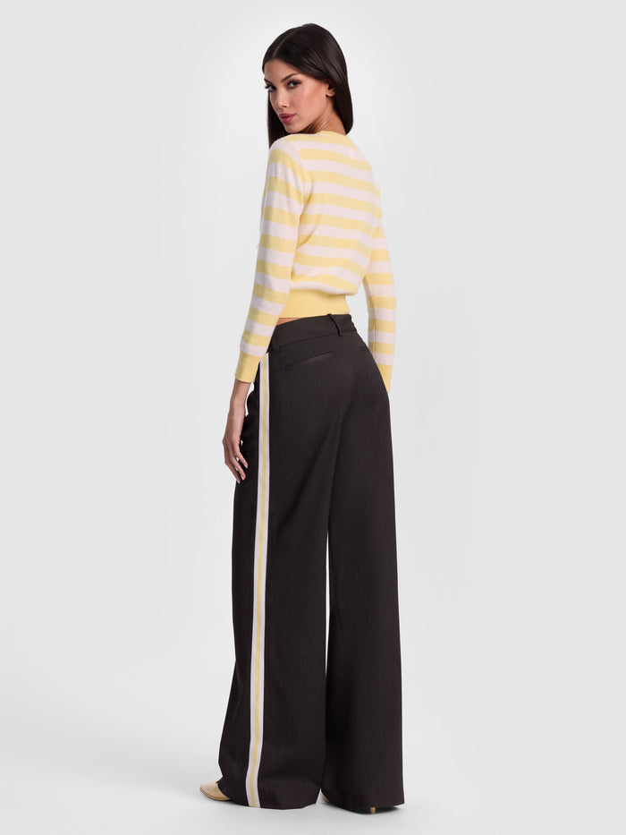 CAROLANN CASHMERE SHRUNKEN PULLOVER - BUTTER/ECRU