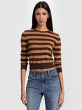 CAROLANN CASHMERE SHRUNKEN PULLOVER - DARK CHOCOLATE/PRALINE