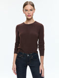 CAROLANN SHRUNKEN PULLOVER - ESPRESSO