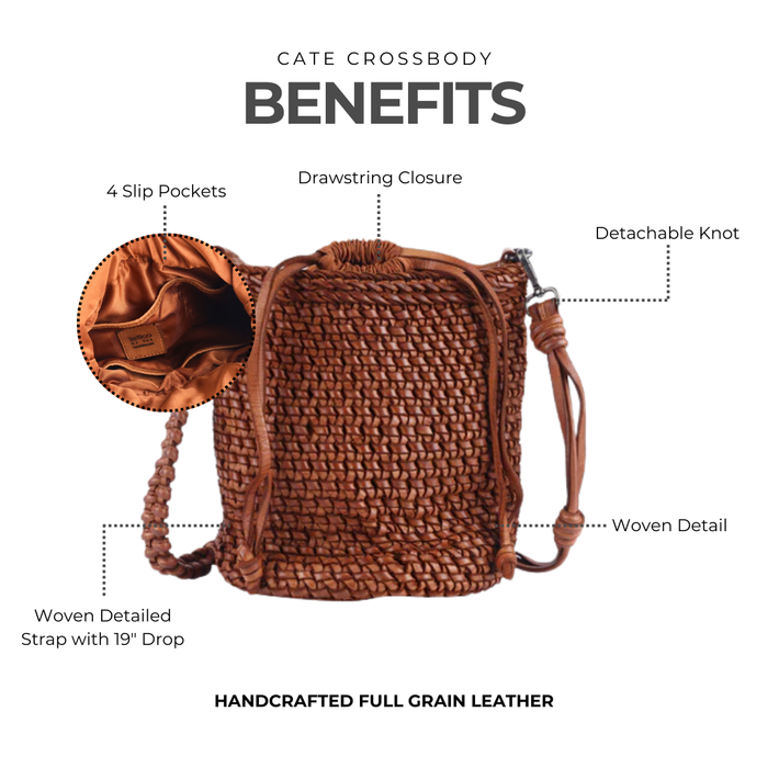 Cate Leather Crossbody Bag - Latico Leathers