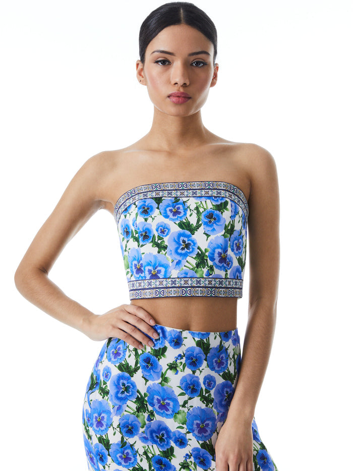 CERESI BANDEAU TOP - PERFECT PANSY