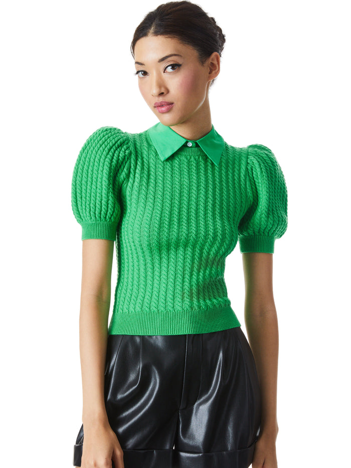 CHASE CBLE PFFSLV SWTR DTC COL - GARDEN GREEN