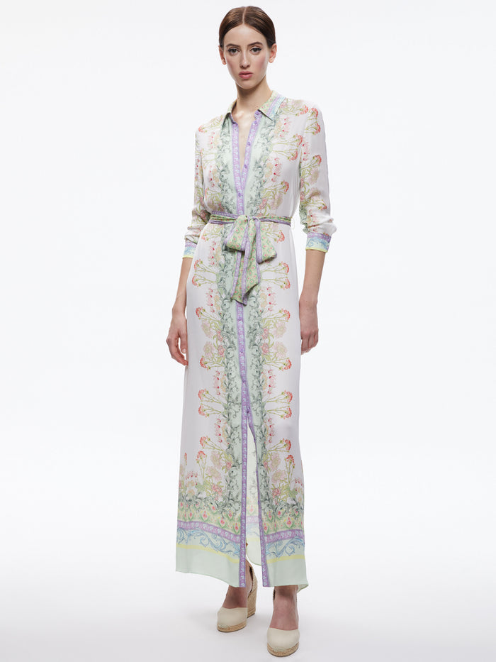 CHASSIDY MAXI SHIRT DRESS - FLORAL FEST