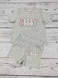 Checkered SISSY Baby Kids Outfit