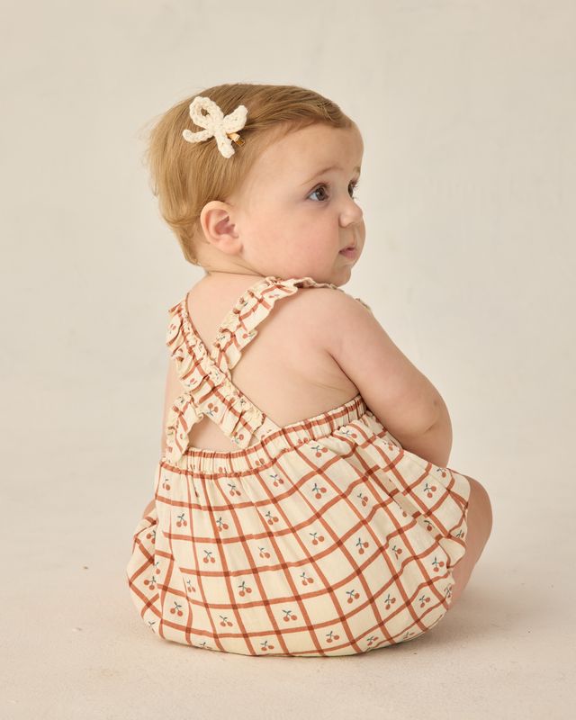 Cherry Check Chiara Romper