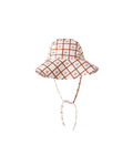 Cherry Check Floppy Swim Hat