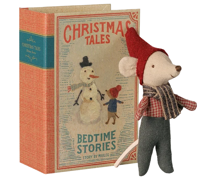 Christmas Mouse, Baby in Book