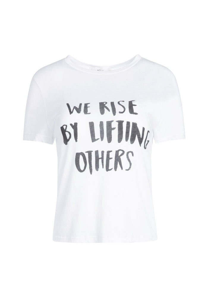 CICELY CLASSIC TEE - WHITE/BLACK