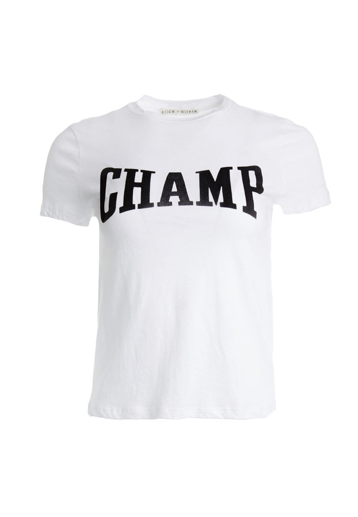 CICELY CLASSIC TEE - WHITE/BLACK