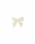 Citron Ivory Stripe Bow