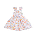 Citrus Floral Smocked Sundress