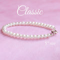 Classic Pearls Sterling Clasp 5" Bracelet STG-112