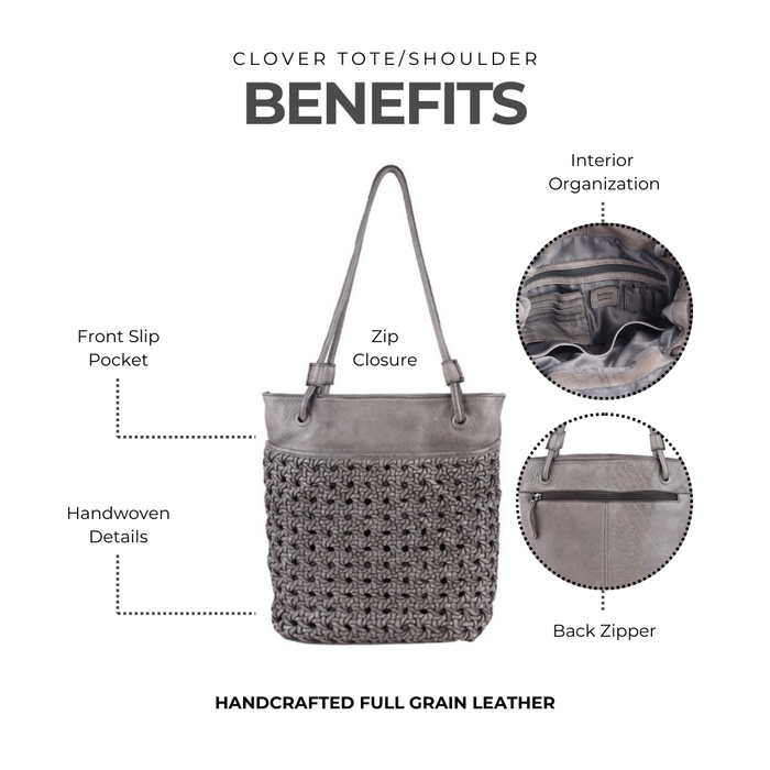 Clover Leather Tote Bag - Latico Leathers