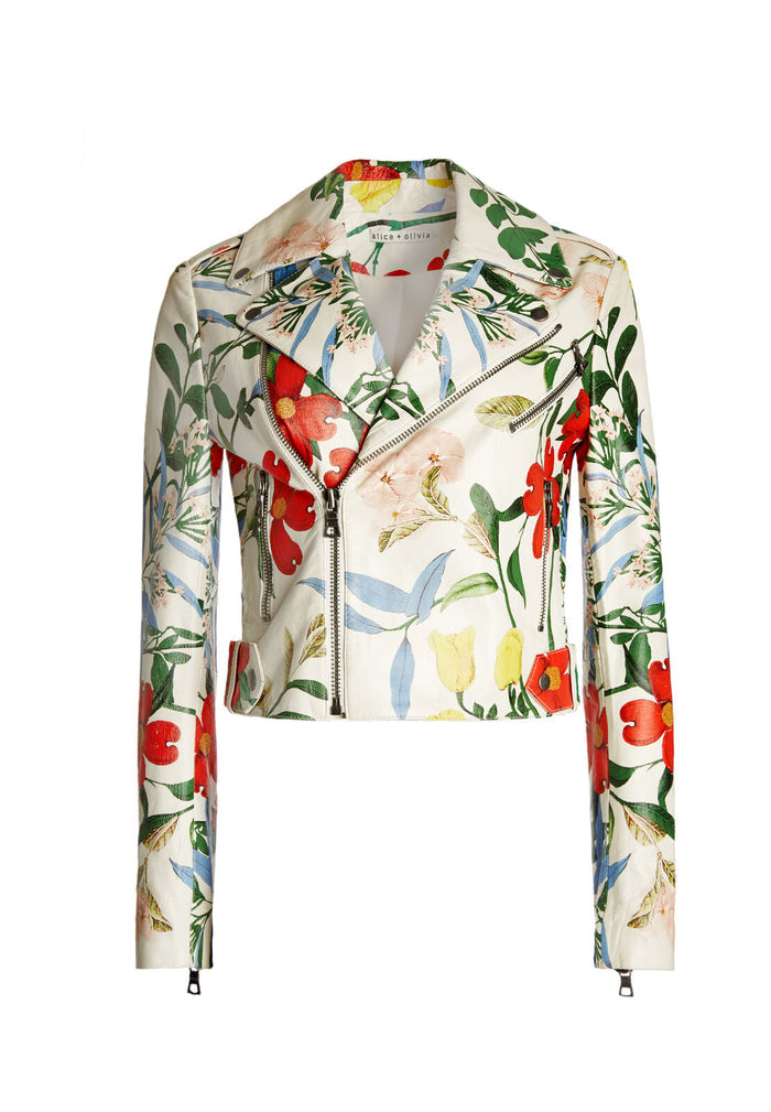 CODY PRINTED LTHR CRP MOTO JKT - WHIMSY FLORAL