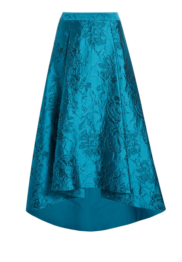 COHE HIGH LOW SKIRT - TEAL