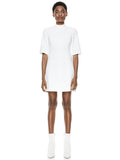 COLEY MOCK NECK MINI DRESS - OFF WHITE