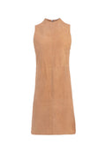 COLEY SUEDE MINI DRESS - TAN