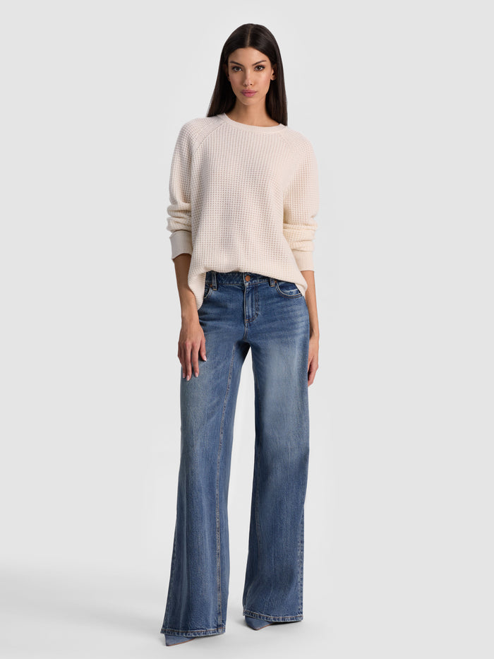 COLIN CASHMERE CREWNECK - ECRU