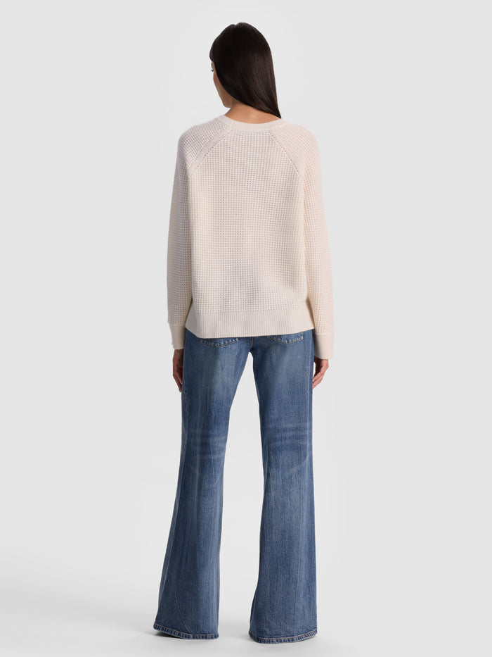 COLIN CASHMERE CREWNECK - ECRU