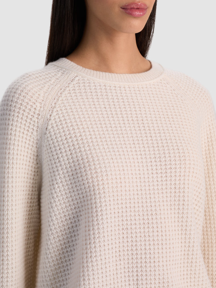 COLIN CASHMERE CREWNECK - ECRU