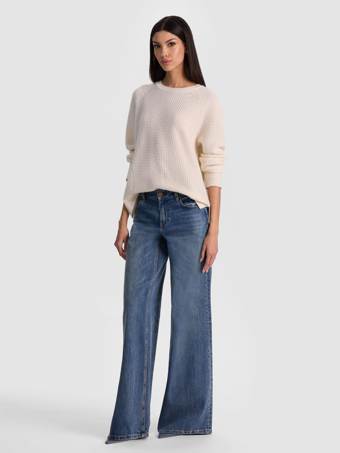 COLIN CASHMERE CREWNECK - ECRU