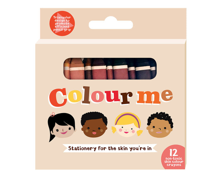 Colour Me Kids - 12 Non-toxic Skin Color Crayons