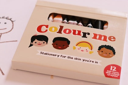 Colour Me Kids - 12 Non-toxic Skin Color Crayons