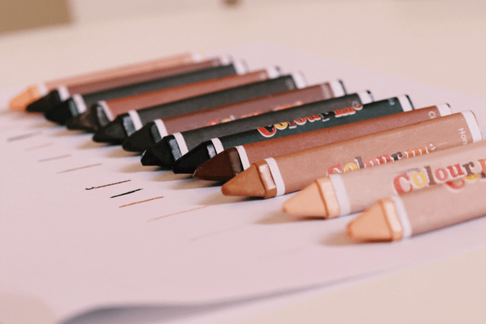 Colour Me Kids - 12 Non-toxic Skin Color Crayons