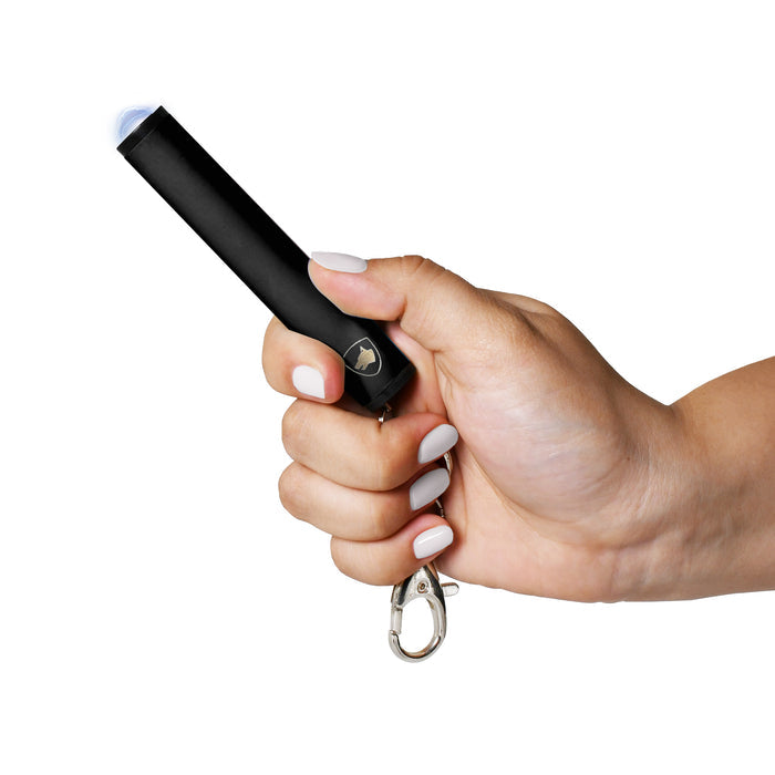 Compact Stun Gun with LED Flashlight & Keychain Clip | Enlight Mini