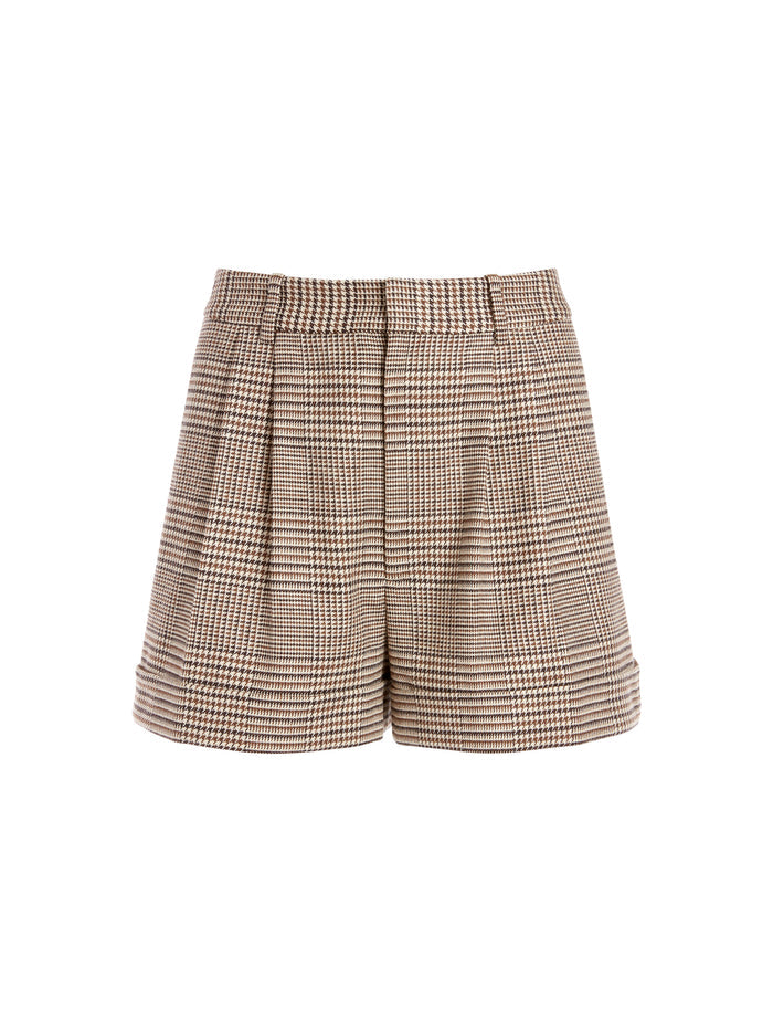 CONRY PLEATED CUFF SHORT - AFTERGLOW PLAID