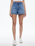 CONRY PLEATED DENIM SHORT - IVY BLUE