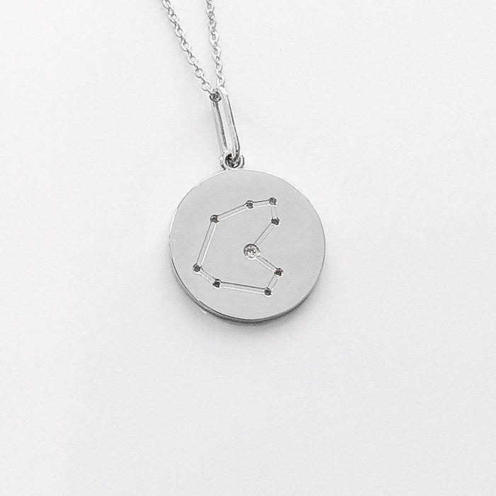 Rhodium Plated / Capricorn