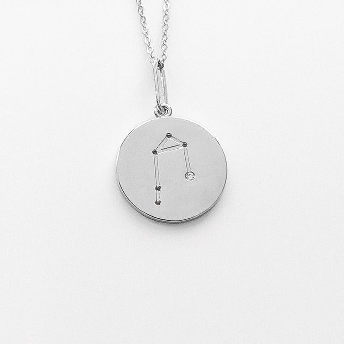 Rhodium Plated / Libra