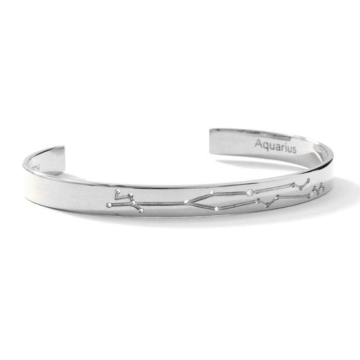 Rhodium Plated / Aquarius