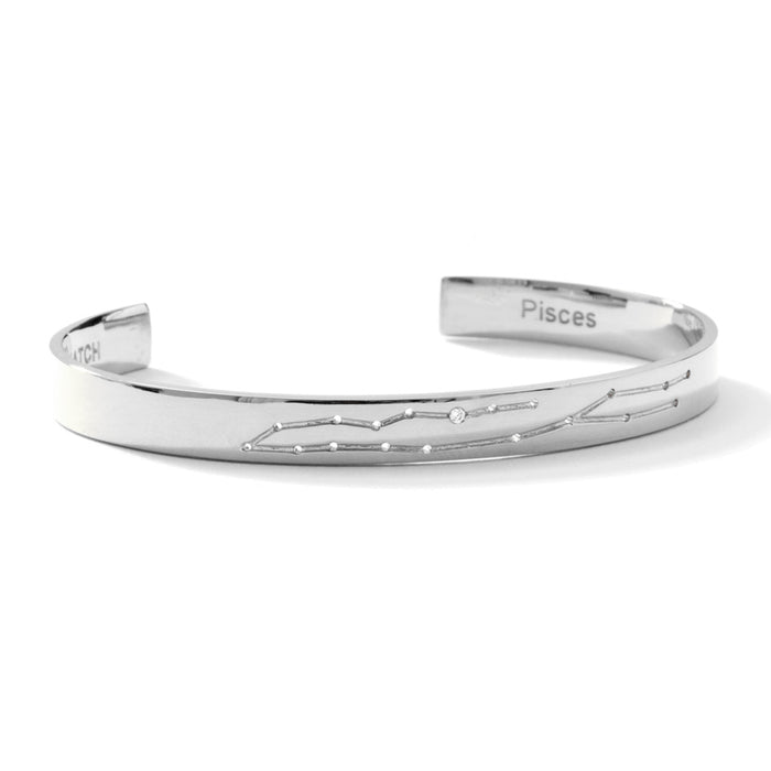 Rhodium Plated / Pisces