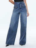 COOL DOUBLE WAISTBAND JEAN - BROOKLYN BLUE