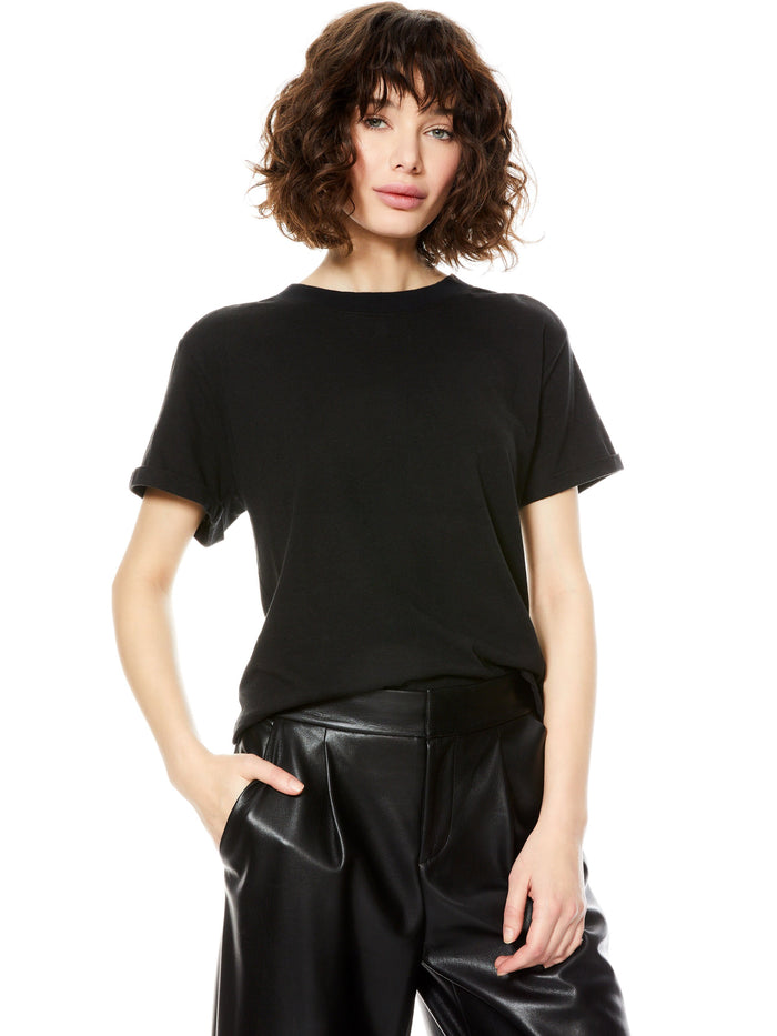 COREY STRONG SHOULDER TOP - BLACK
