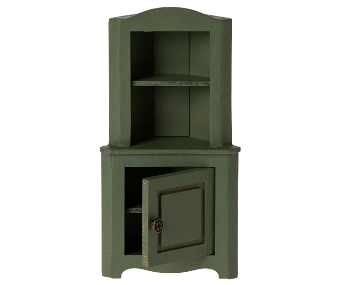 Corner Cabinet - Dark Green - Maileg Mouse