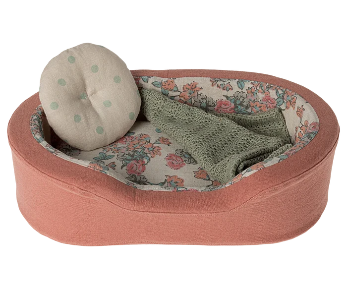 Cosy Basket, Small - Coral - Maileg