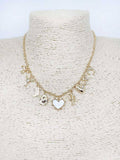 Cowboy Hat/Western and Heart Charm 16"-18" Necklace
