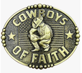 Cowboy of Faith Belt Buckle 1802