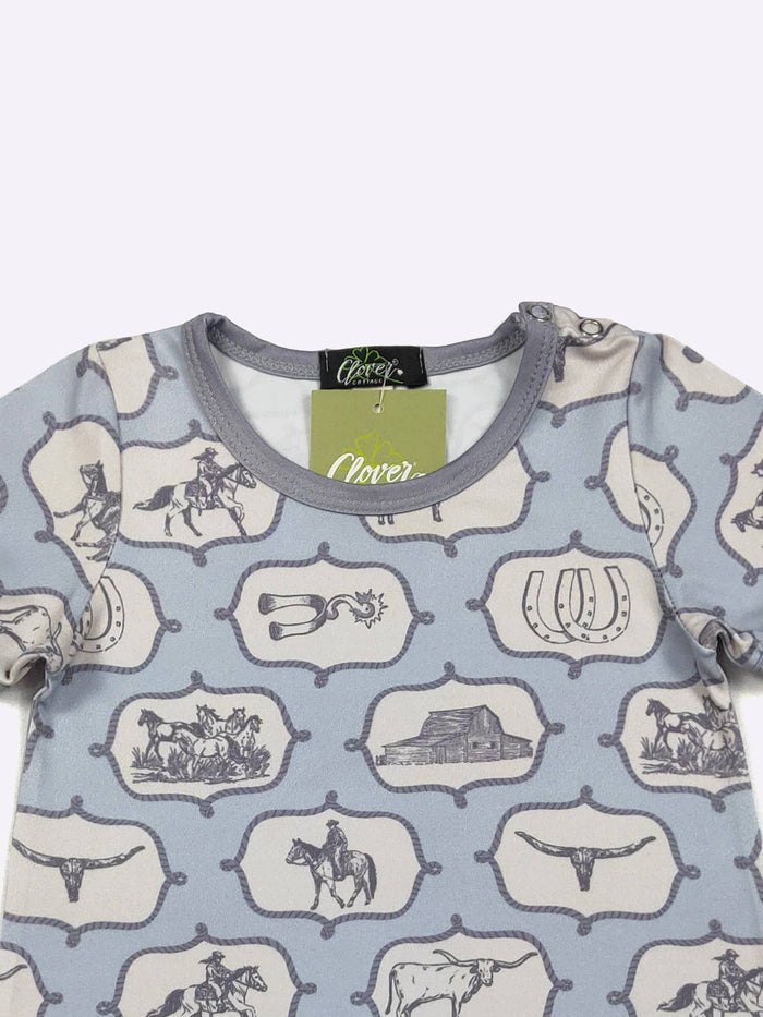 Cowpoke Boy Romper