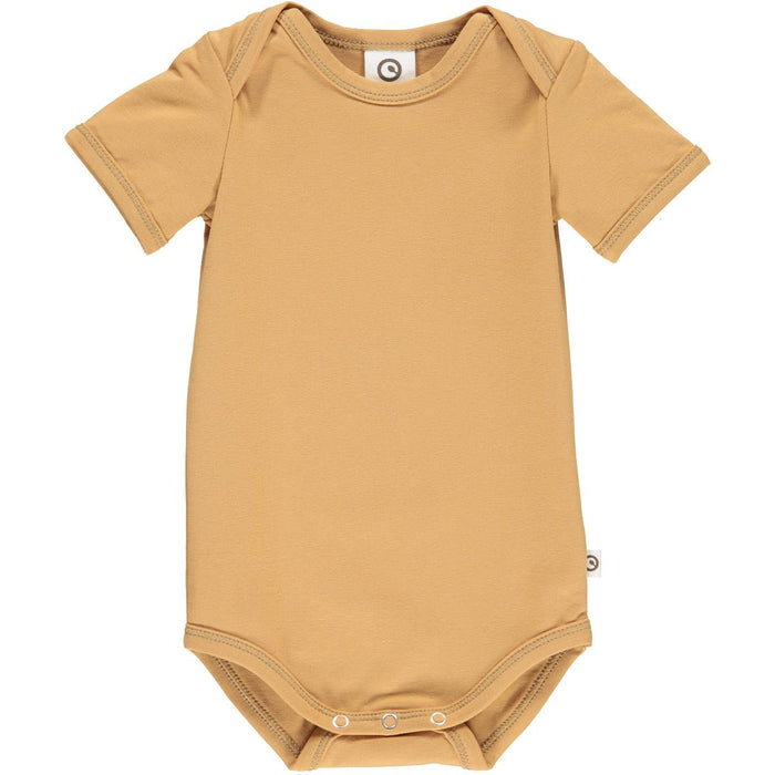 Cozy Me Short Sleeve Bodysuit- Cinnamon