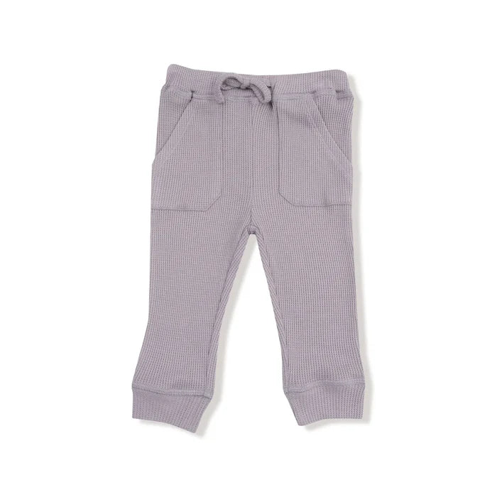 Cozy Pups Drop Sleeve Waffle Top with Waffle Jogger