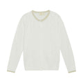 Cream & Gold Pointelle Cardigan