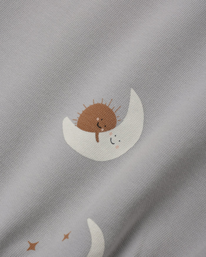 Crewneck Bubble Romper- Sky Friends