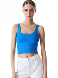 DARYN CROPPED TANK - PALACE BLUE