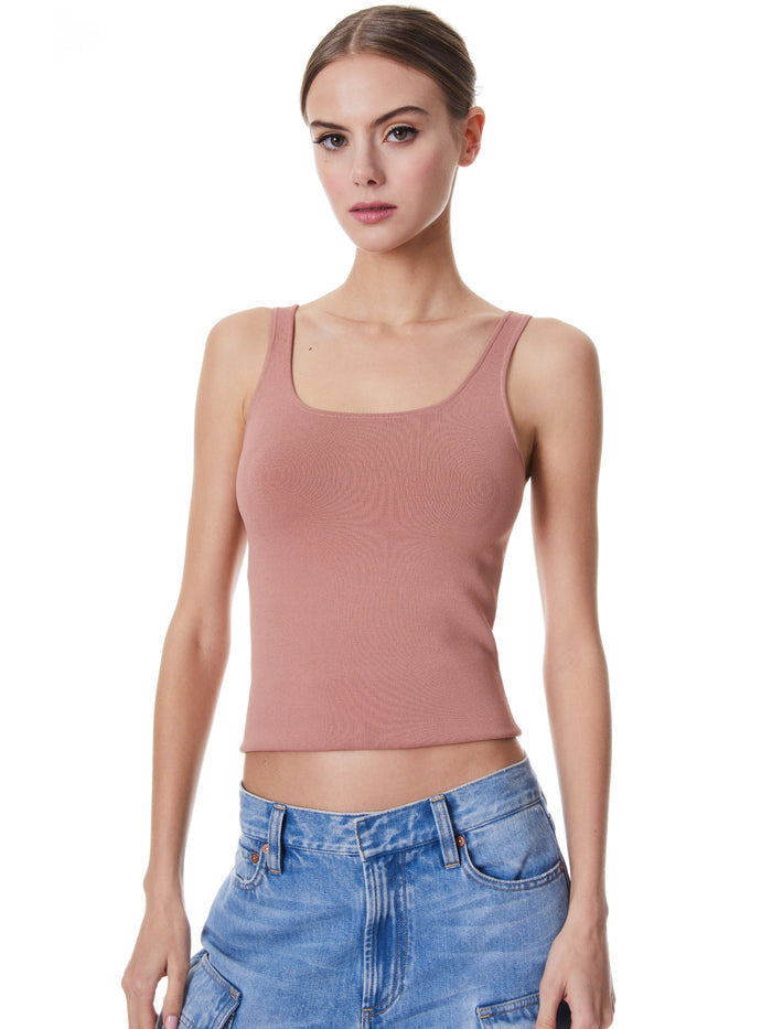 DARYN SCULPTING TANK - BURNT ROSE