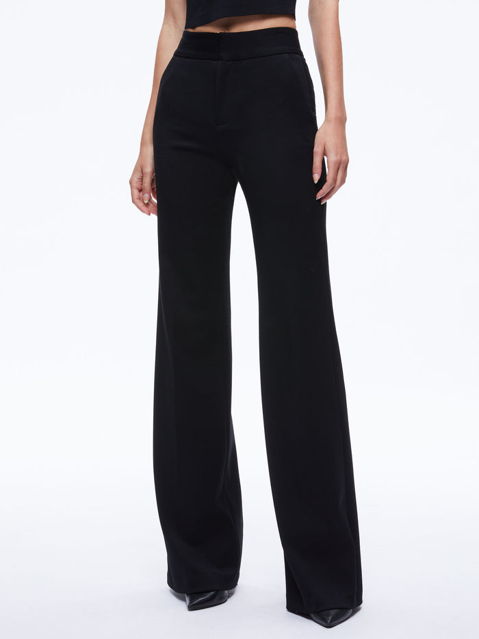 DEANNA HIGH RISE BOOTCUT PANT - BLACK